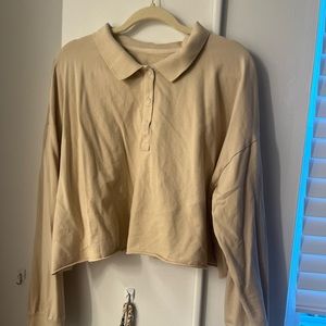 Aerie cropped polo